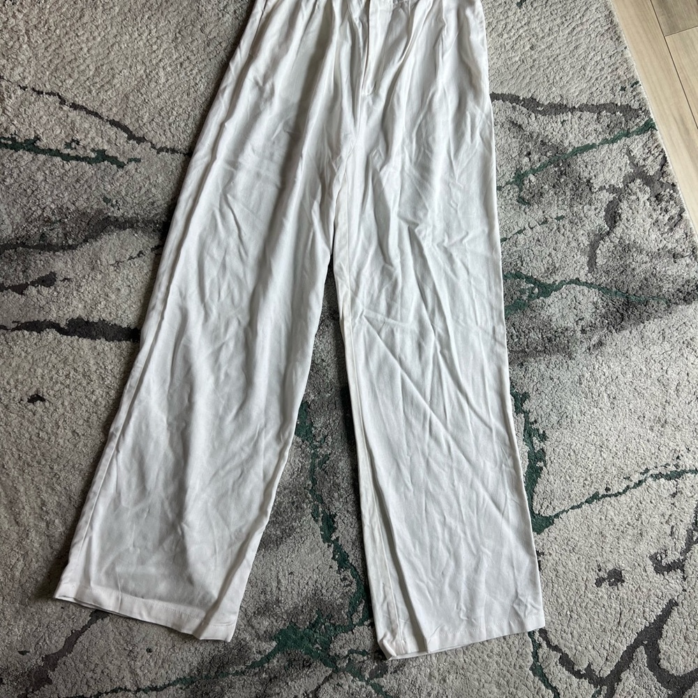 Love Tree Cream Buttoned Pants